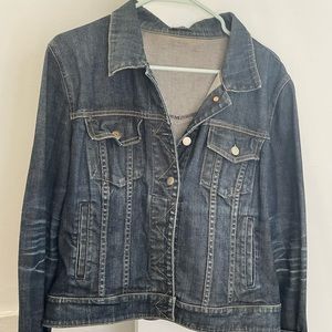 Vintage J Crew dark denim jacket
